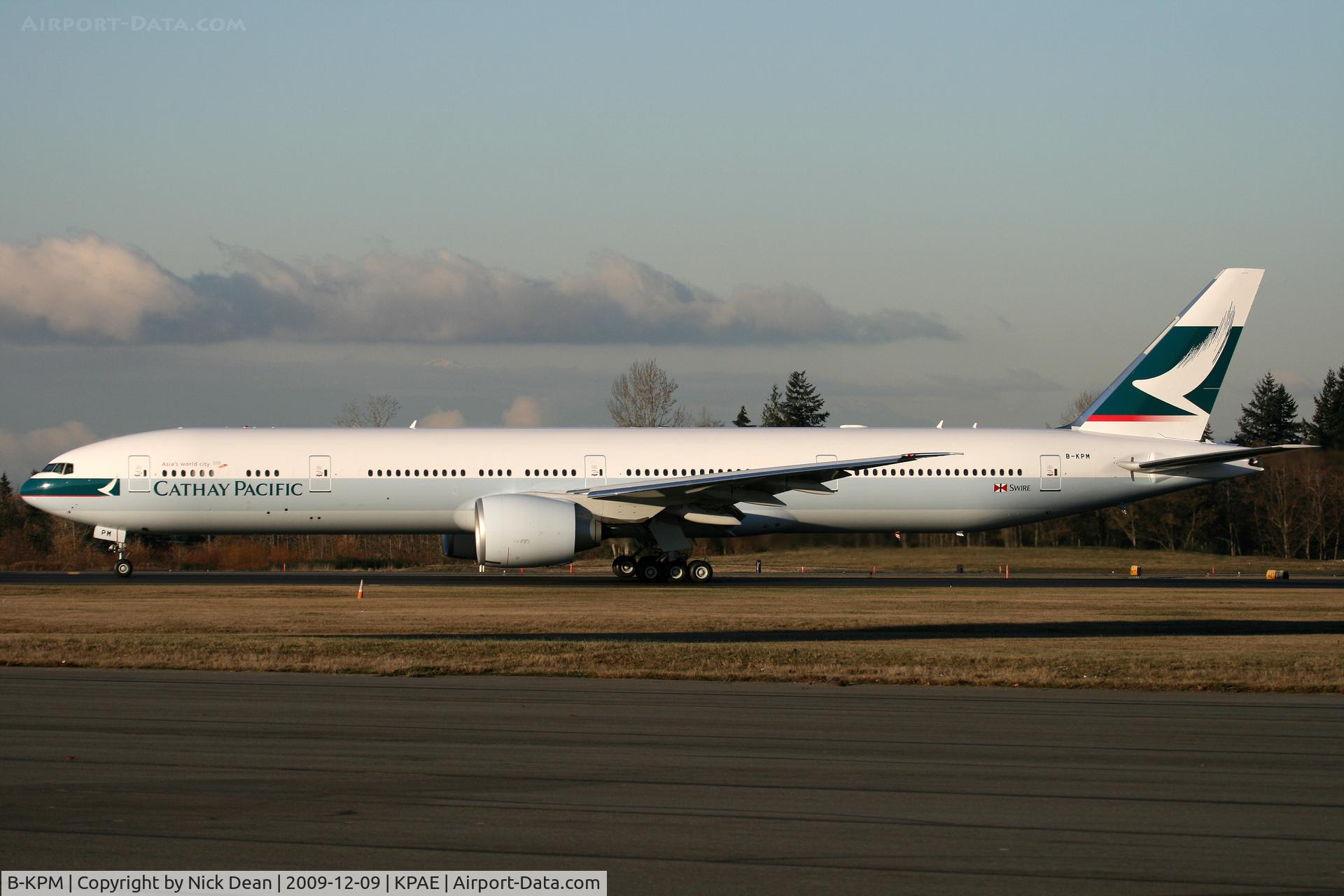 B-KPM, 2009 Boeing 777-367/ER C/N 36159, KPAE