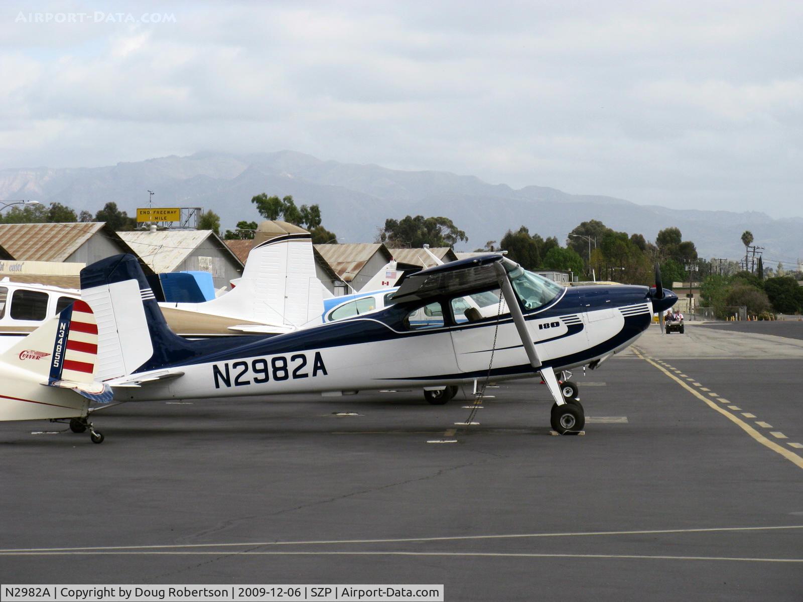 N2982A, 1953 Cessna 180 C/N 30182, 1953 Cessna 180, Continental O-470-A 225 Hp, 1st year of production