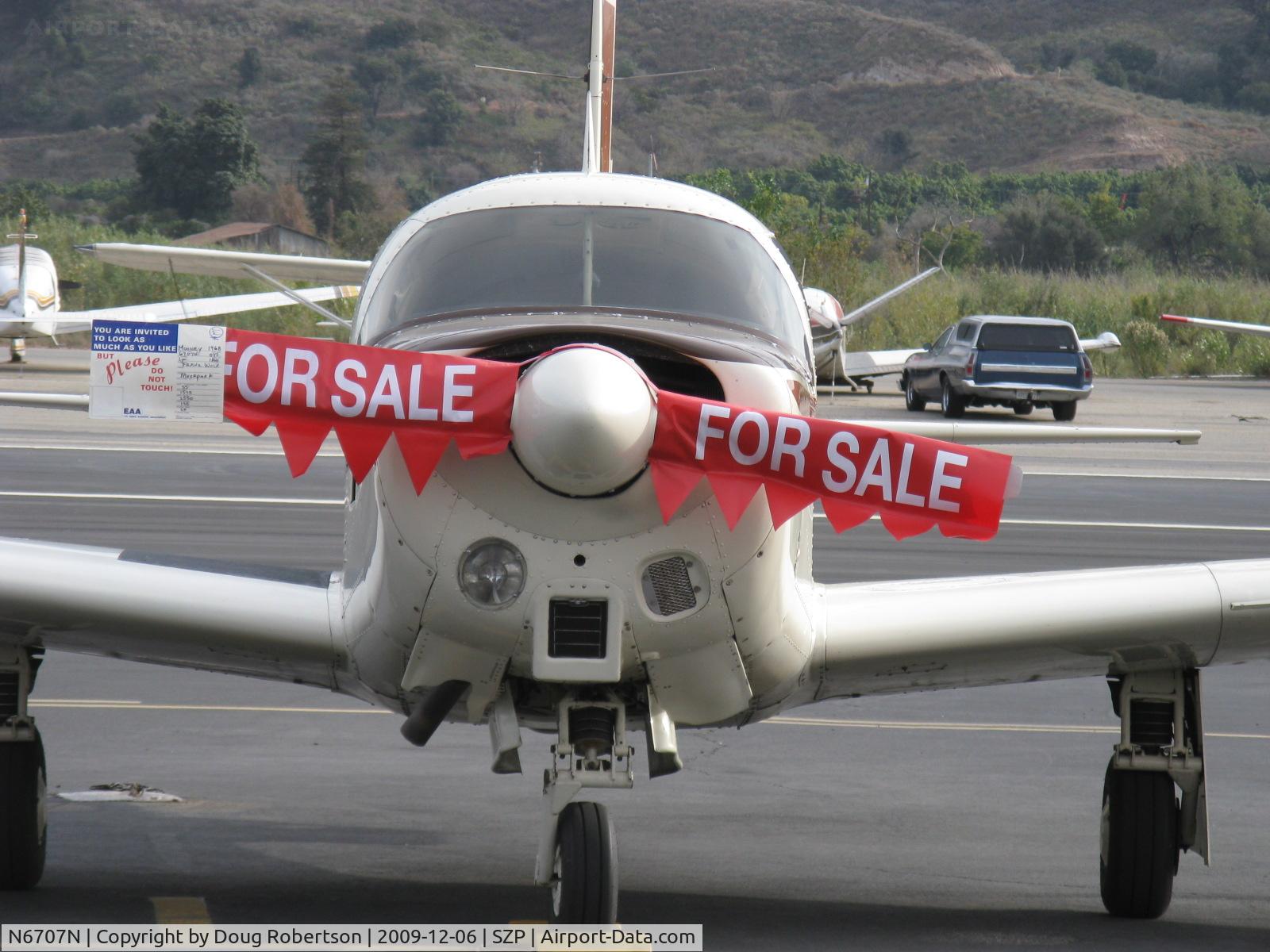 N6707N, 1968 Mooney M20C Ranger C/N 680043, 1968 Mooney M20C RANGER, Lycoming O&VO-360 180 Hp, this aircraft is For Sale