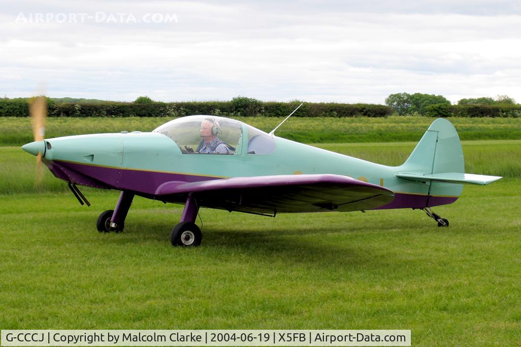 G-CCCJ, 2003 Nicollier HN-700 Menestrel II C/N PFA 217-13707, Nicollier HN700 Menestrel 11 at Fishburn Airfield, UK in 2004.