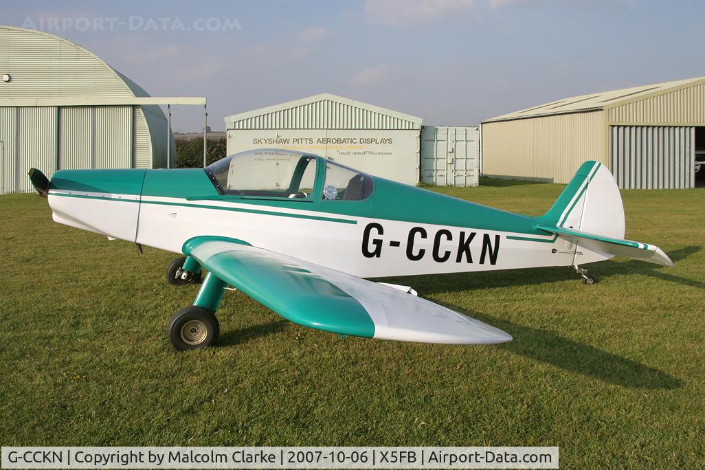 G-CCKN, 2006 Nicollier HN-700 Menestrel II C/N PFA 217-13943, Nicollier HN700 Menestrel 11 at Fishburn Airfield, UK in 2007.