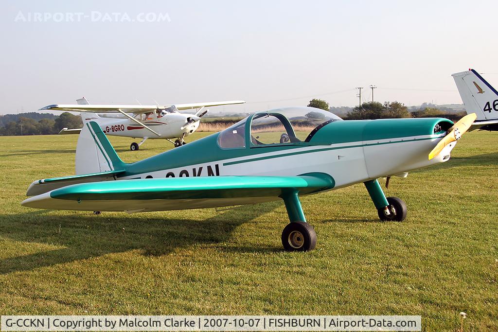 G-CCKN, 2006 Nicollier HN-700 Menestrel II C/N PFA 217-13943, Nicollier HN700 Menestrel 11 at Fishburn Airfield, UK in 2007.