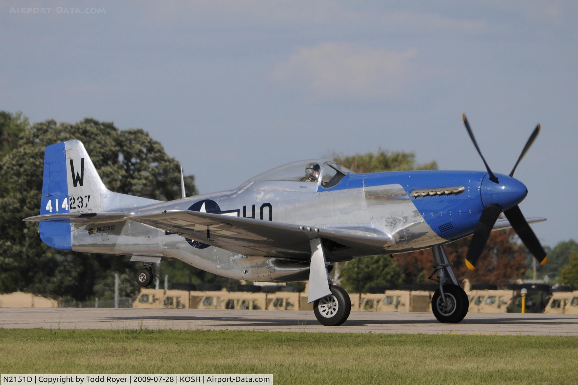 N2151D, 1944 North American F-51D Mustang C/N 122-40196, EAA AIRVENTURE 2009