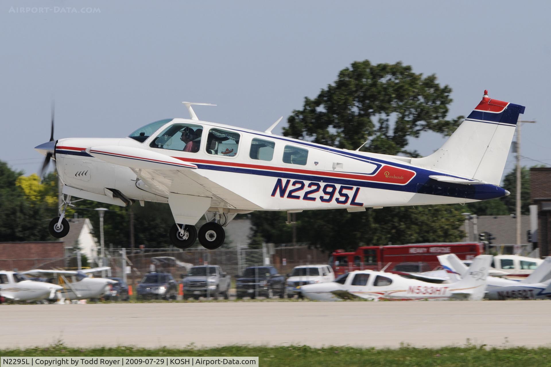 N2295L, 1976 Beech A36 Bonanza 36 C/N E-931, EAA AIRVENTURE 2009