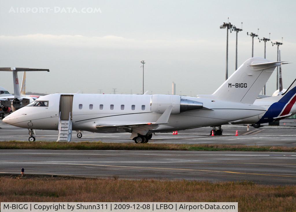 M-BIGG, 2007 Bombardier Challenger 605 (CL-600-2B16) C/N 5722, Parked at the General Aviation area...