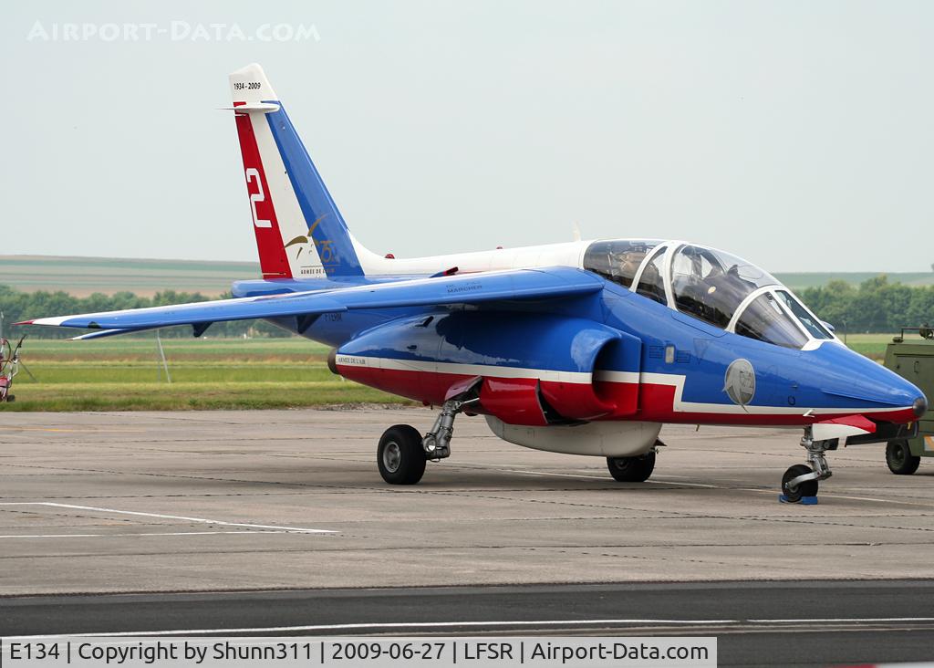 E134, Dassault-Dornier Alpha Jet E C/N E134, Used as a demo aircraft during LFSR Airshow 2009