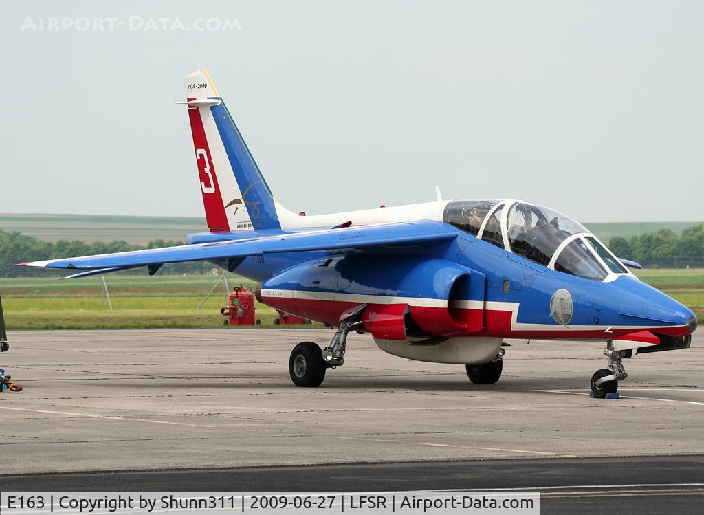 E163, Dassault-Dornier Alpha Jet E C/N E163, Used as a demo aircraft during LFSR Airshow 2009