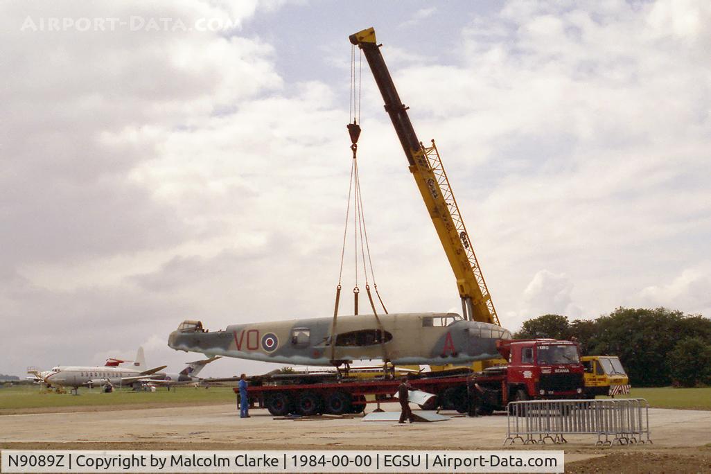 N9089Z, 1944 North American TB-25N Mitchell C/N 108-34136, North American VB-25N Mitchell. Arriving at Duxford in 1984 and for renovation and eventual display at the Imperial War Museum.