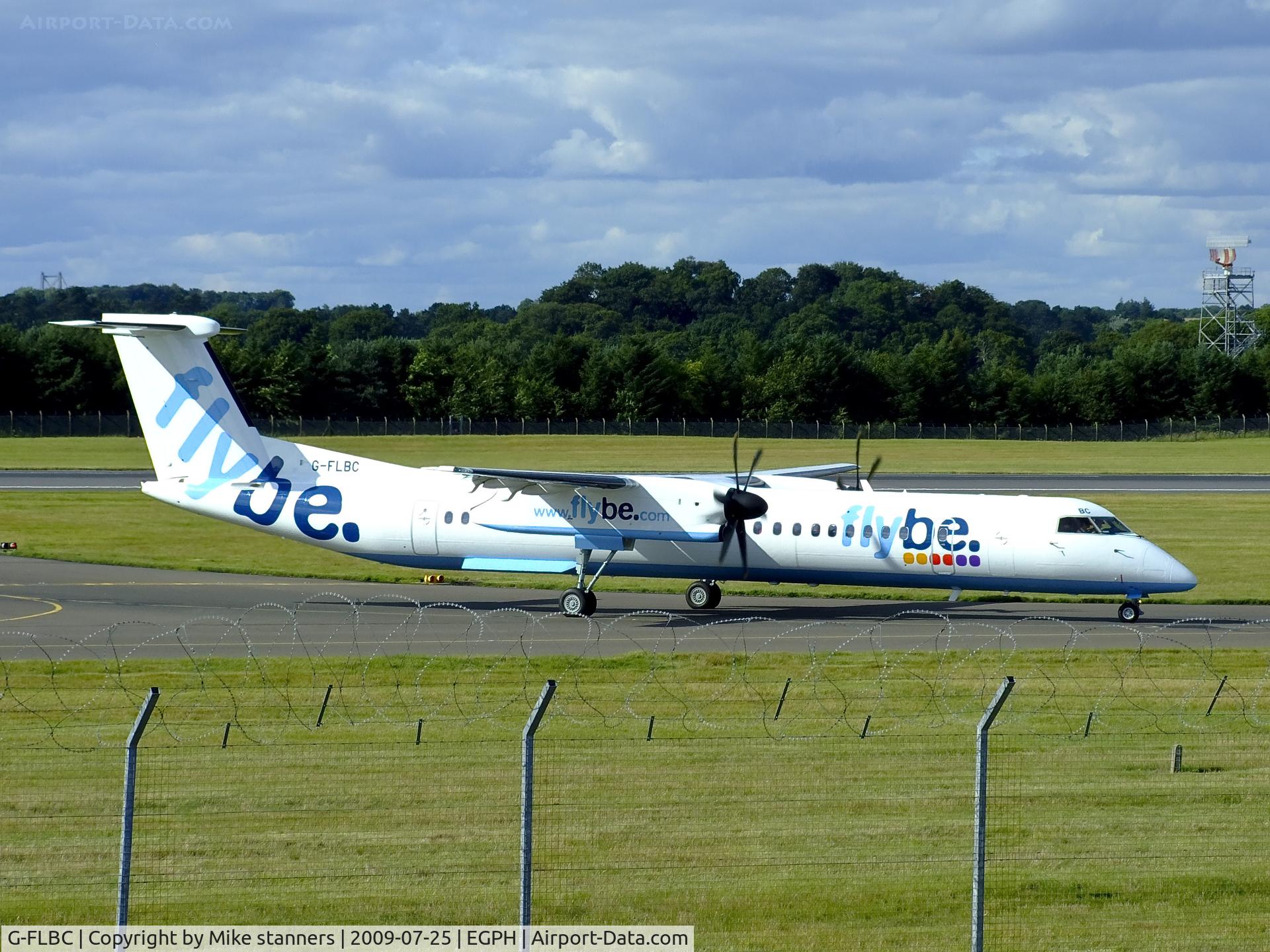 G-FLBC, 2009 De Havilland Canada DHC-8-402Q Dash 8 C/N 4257, one of Flybe's new Dash8Q-402 arrives at EDI