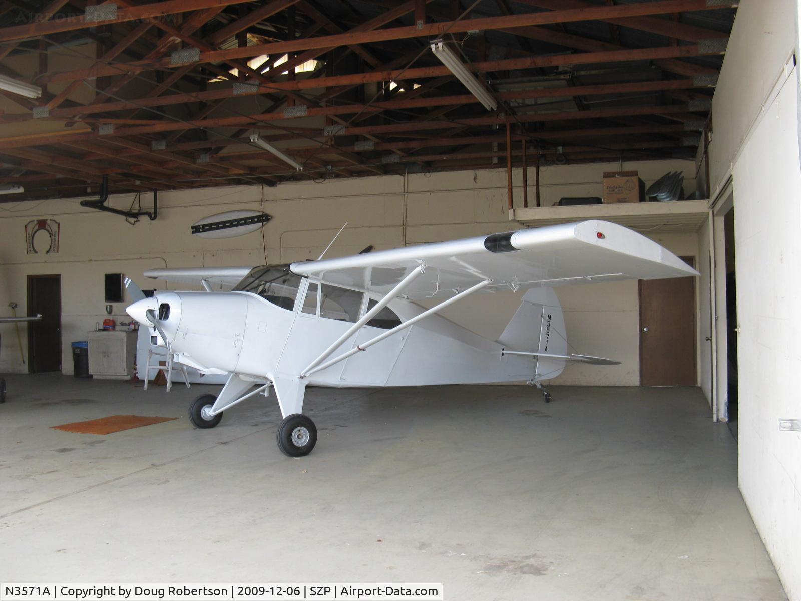 N3571A, 1953 Piper PA-22-135 Tri-Pacer C/N 22-1845, 1953 Piper PA-22-135 TRI-PACER, Lycoming O-290-D2 135 Hp, converted to taildragger, Hoerner Tips removed, recover & refinished