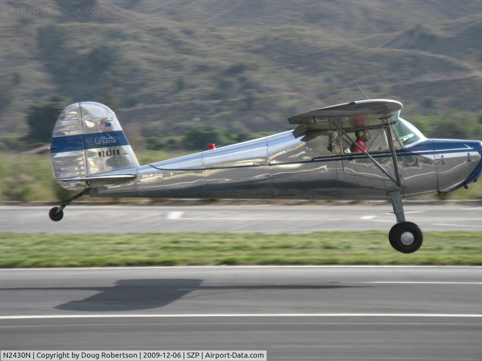 N2430N, 1947 Cessna 140 C/N 12682, 1947 Cessna 140, Continental C85 85 Hp, takeoff Rwy 22