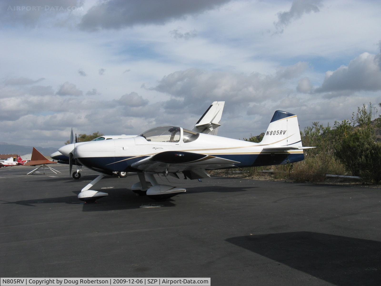 N805RV, 2007 Vans RV-6A C/N 25686, 2007 Dierenfield VAN's RV-6A, Lycoming  Aero Sport IO-390-X 210 Hp