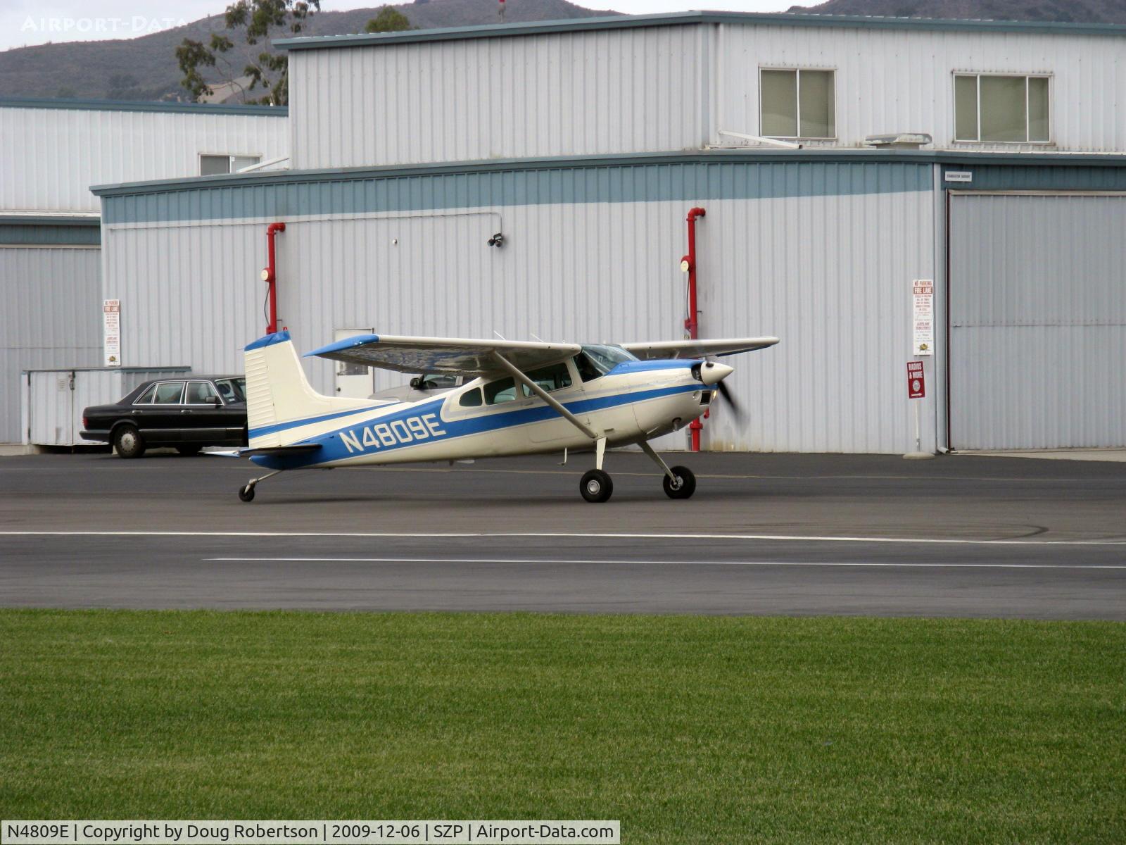 N4809E, 1980 Cessna 180K Skywagon C/N 18053175, Cessna 180K SKYWAGON, Continental O-470-S 230 Hp, taxi