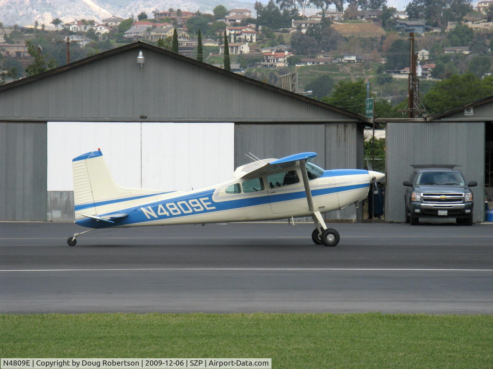 N4809E, 1980 Cessna 180K Skywagon C/N 18053175, Cessna 180K SKYWAGON, Continental O-470-S 230 Hp, taxi