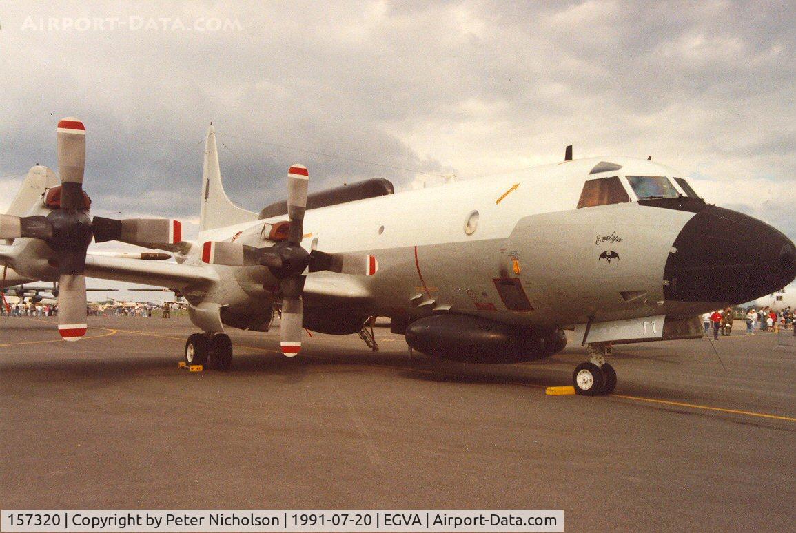 157320, 1968 Lockheed EP-3E Aries II C/N 285A-5535, Another view of the VQ-2 EP-3E Aries on display at the 1991 Intnl Air Tattoo at RAF Fairford.