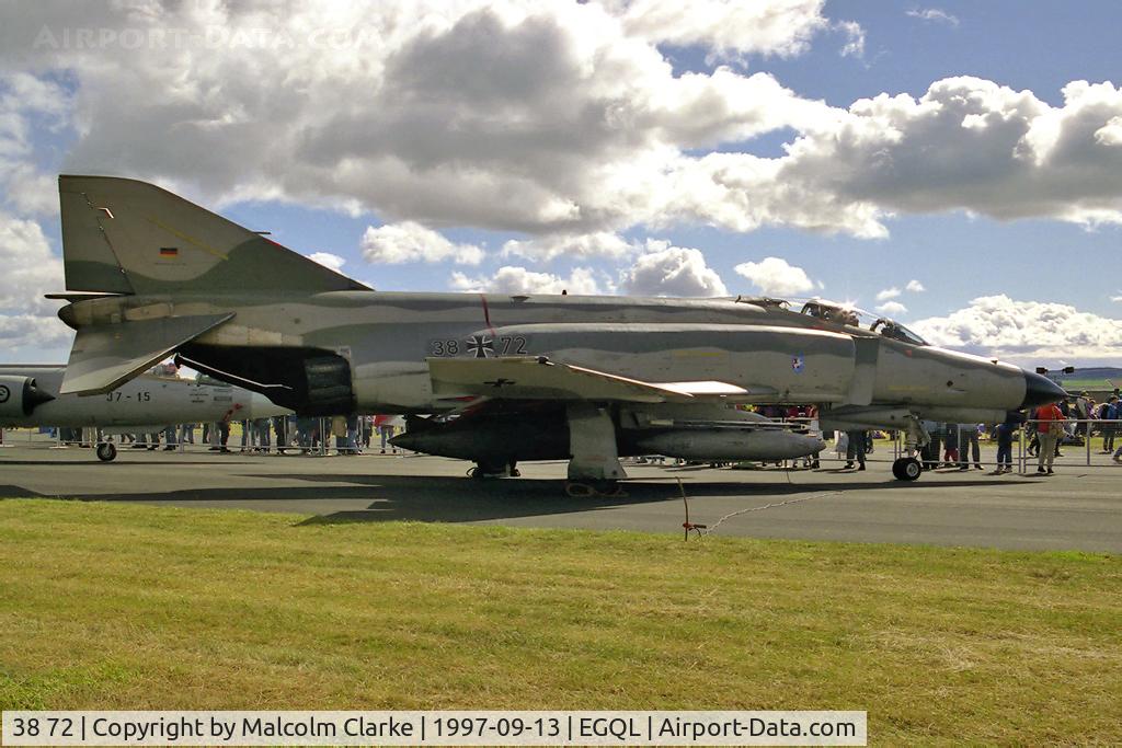 38 72, 1972 McDonnell Douglas F-4F Phantom II C/N 4790, McDonnell Douglas F-4F Phantom II at RAF Leuchars Battle of Britain Air Show in 1997.