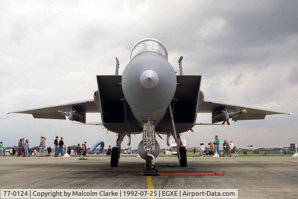 77-0124, McDonnell Douglas F-15A Eagle C/N 0411/A336, McDonnell Douglas F-15A Eagle at RAF Leemings Country Fair and Airshow in 1992