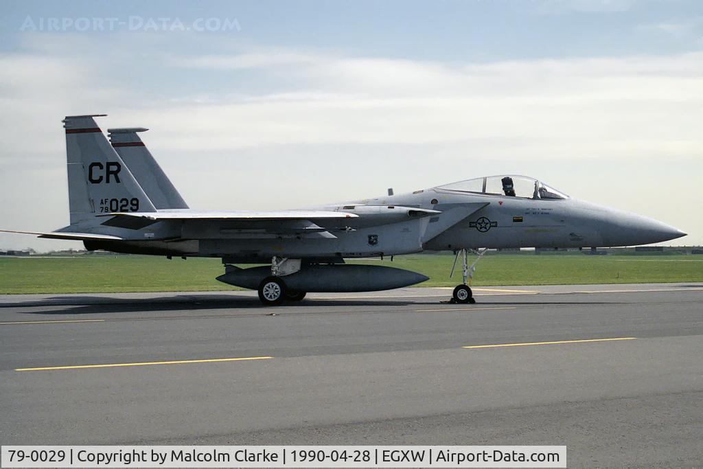 79-0029, McDonnell Douglas F-15C Eagle C/N 0564/C098, McDonnell Douglas F-15C Eagle at RAF Waddington's Photocall 1990.