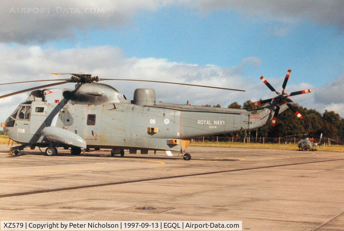 XZ579, 1977 Westland Sea King HAS.6 C/N WA847, Sea King HAS.6, callsign Navy 706, of 819 Squadron at the 1997 RAF Leuchars Airshow.
