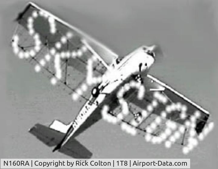 N160RA, 1977 Cessna 172N C/N 17268851, Texas based in the late 90's, working hard with a  skysign