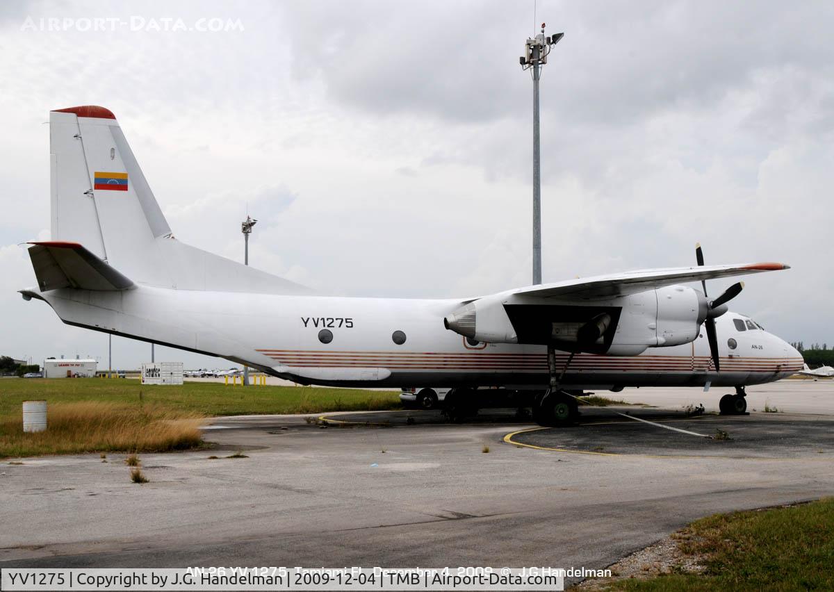 YV1275, 1981 Antonov An-26T C/N 10607, cloudy day in Florida