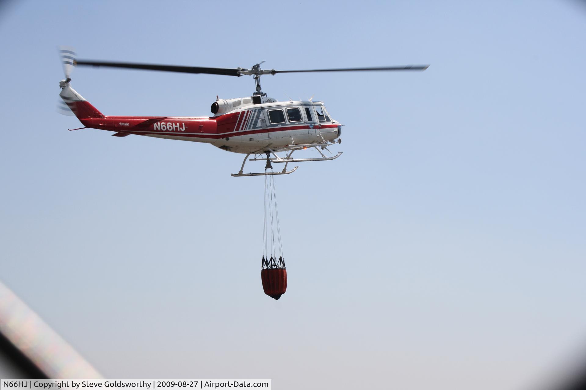 N66HJ, 1976 Bell 205A-1 C/N 30239, Taken at the Station Fire, 2009