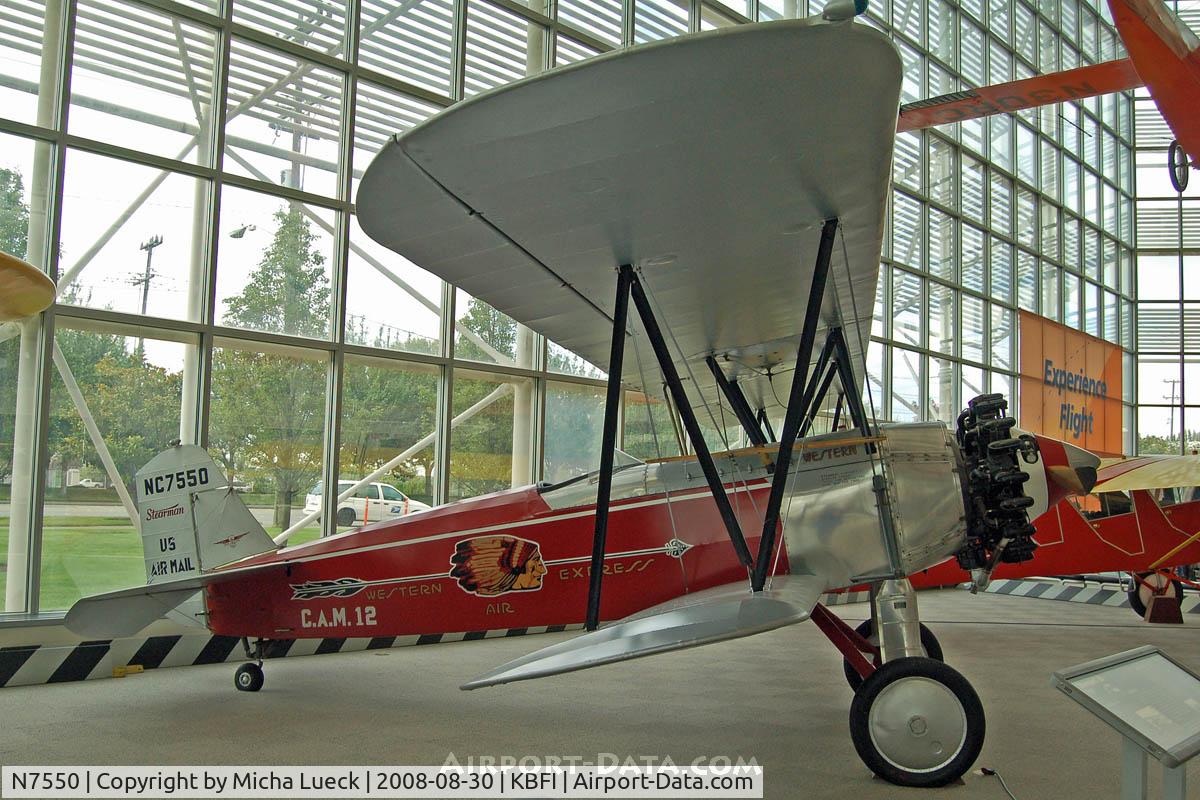 N7550, Stearman C3-B Sport Commercial C/N 53032/1820, Stearman C3B