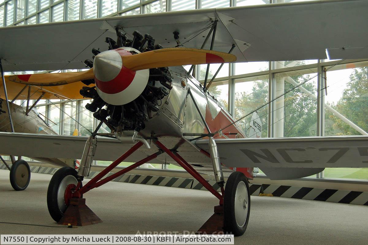 N7550, Stearman C3-B Sport Commercial C/N 53032/1820, Stearman C3B