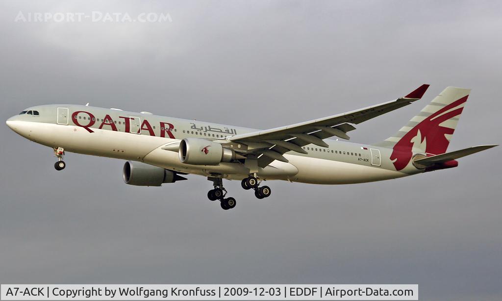 A7-ACK, 2006 Airbus A330-202 C/N 792, Qatar Airways