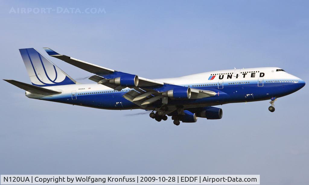 N120UA, 1999 Boeing 747-422 C/N 29166, United Airlines