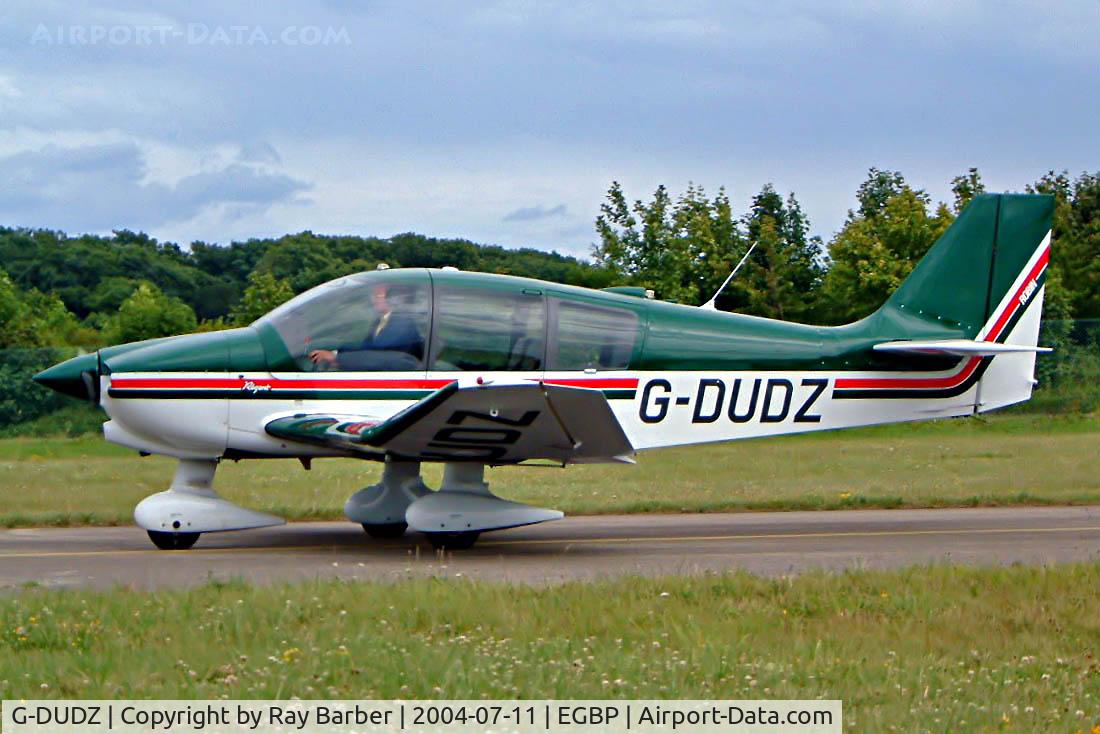 G-DUDZ, 1997 Robin DR-400-180 Regent Regent C/N 2367,  Robin DR.400/180 Regent [2367] Kemble~G 11/07/2004. Seen taxiing out for departure.