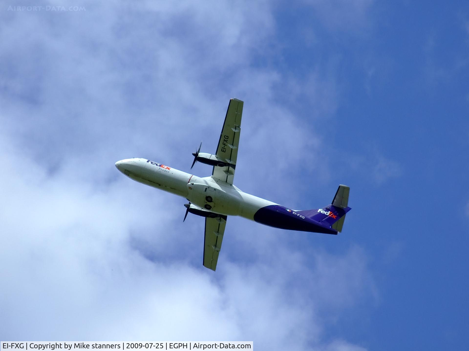 EI-FXG, 1991 ATR 72-202 C/N 224, Fedex/Air contractors ATR-72-202F Departs EDI after maintenance