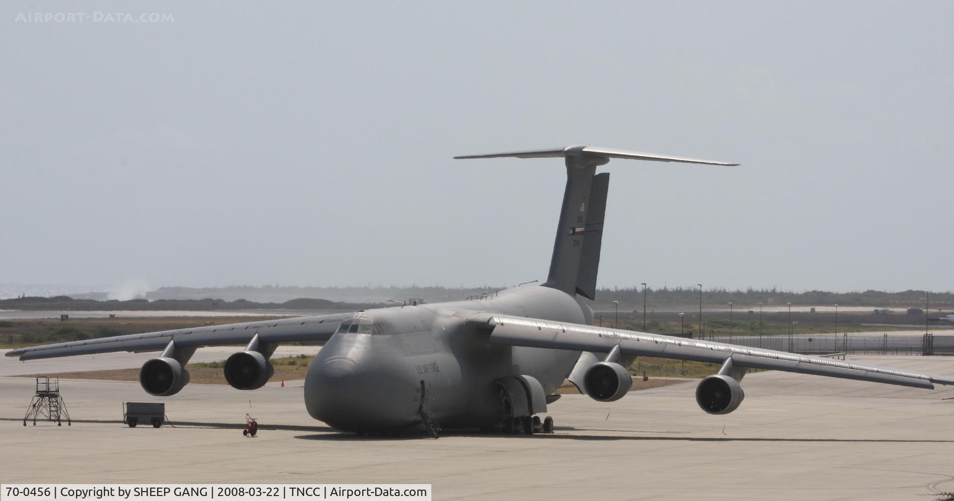 70-0456, 1970 Lockheed C-5A Galaxy C/N 500-0070, Fat Joe at the FOL base with its nose on the ground