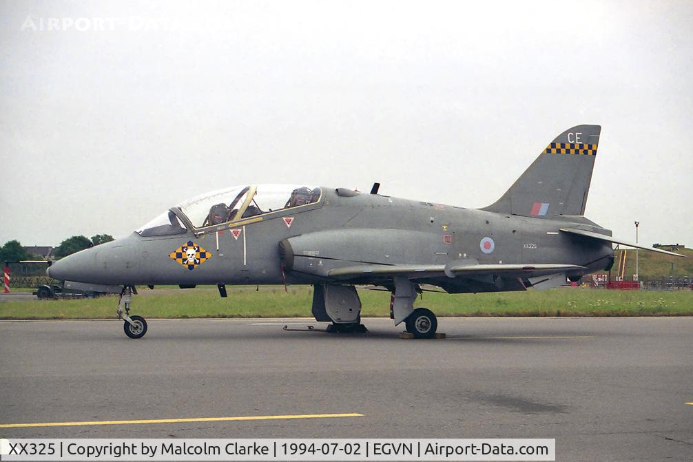 XX325, 1980 Hawker Siddeley Hawk T.1 C/N 169/312150, British Aerospace Hawk T1 at RAF Brize Norton's Photocall 94.