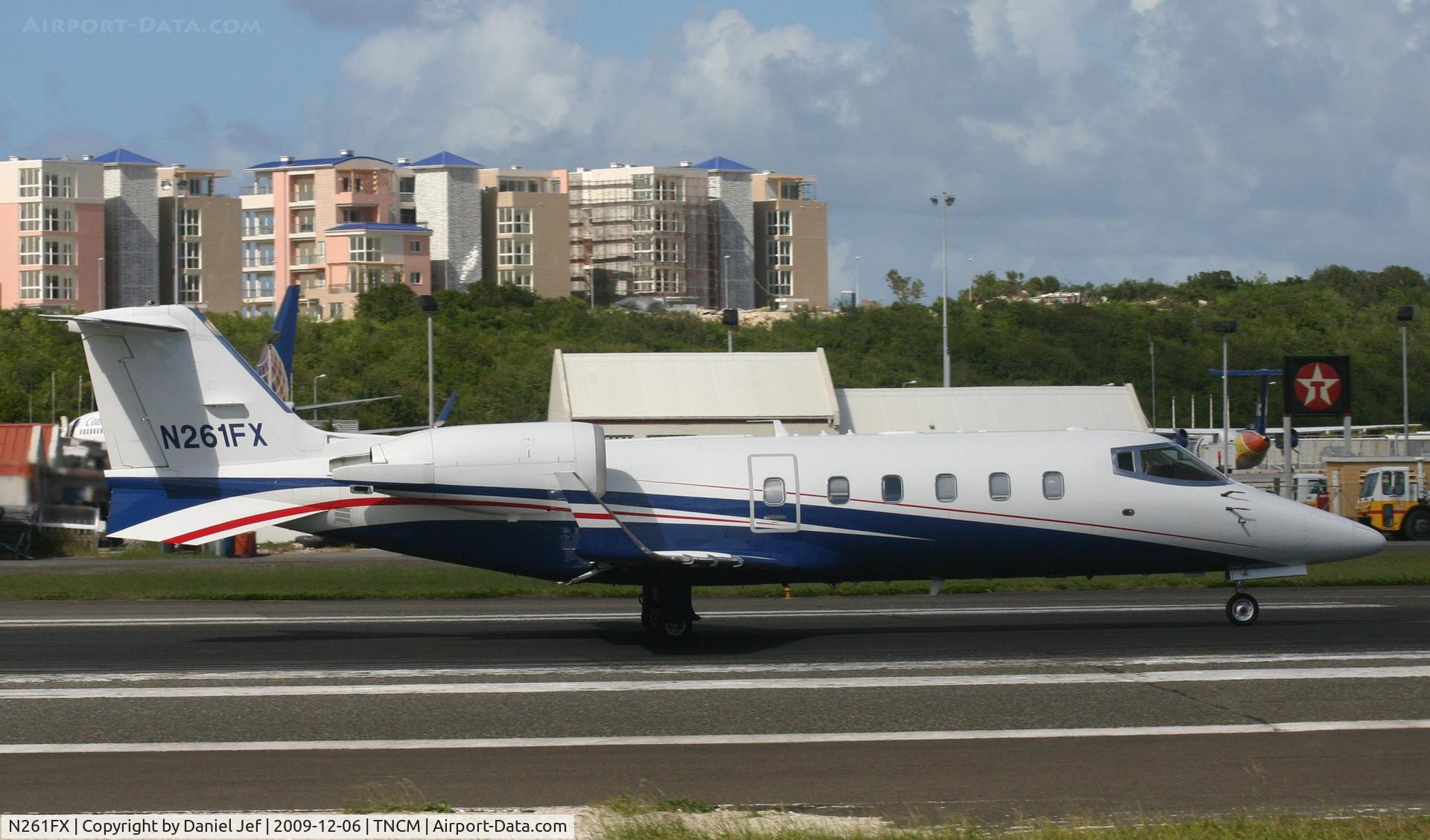 N261FX, 2007 Learjet 60 C/N 319, N261FX departing TNCM for the USA