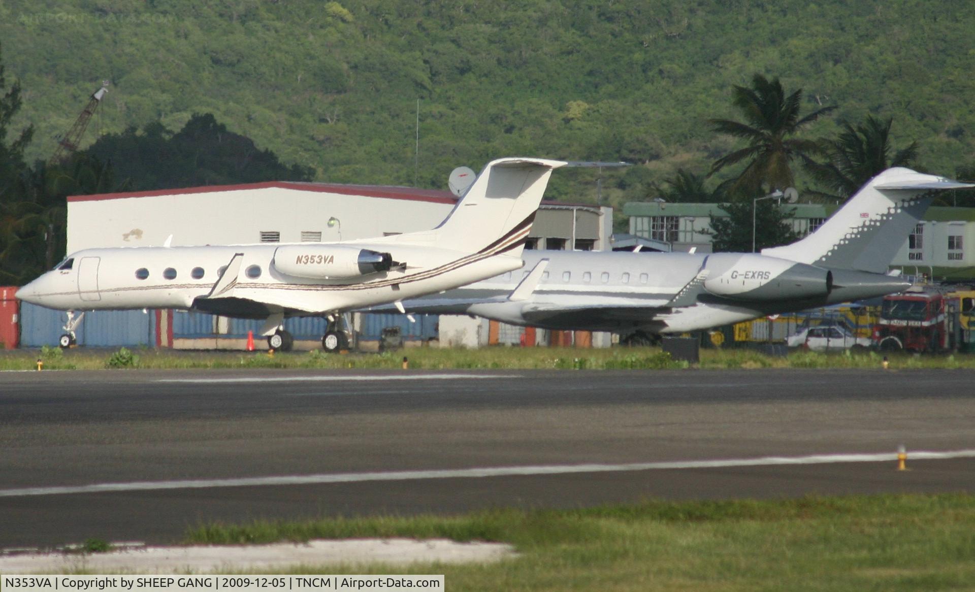 N353VA, 1982 Gulfstream Aerospace G-1159A Gulfstream III C/N 371, N353VA park at the private ramp