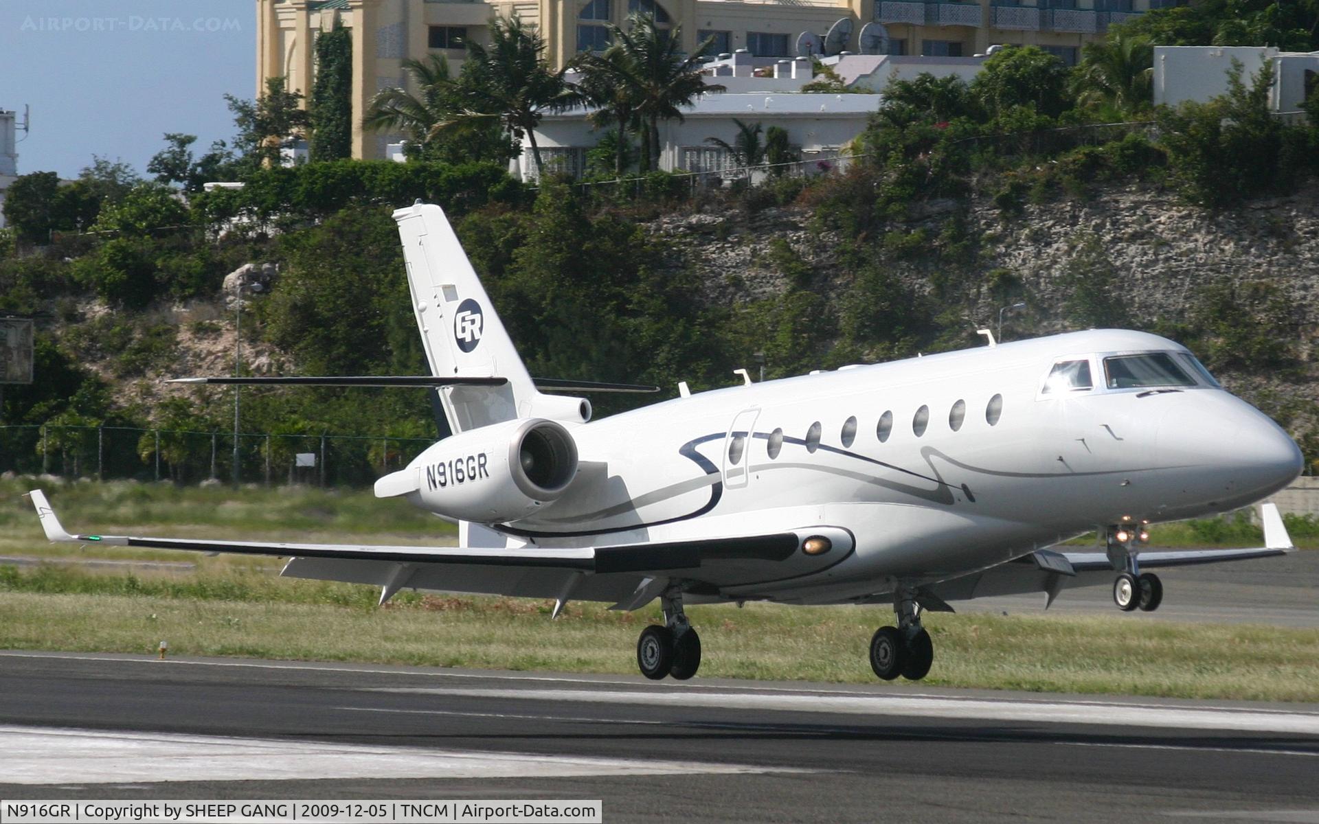 N916GR, 2005 Israel Aircraft Industries Gulfstream 200 C/N 126, N916GR Landing at tncm