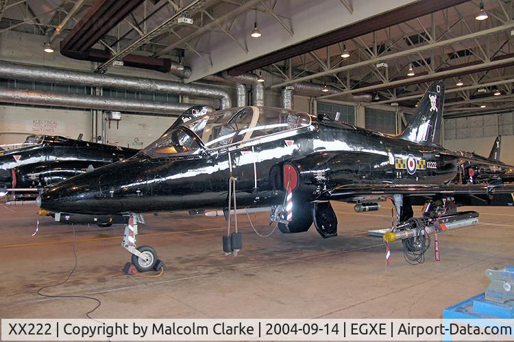 XX222, 1978 Hawker Siddeley Hawk T.1A C/N 058/312058, British Aerospace Hawk T1A at RAF Leeming in 2004.