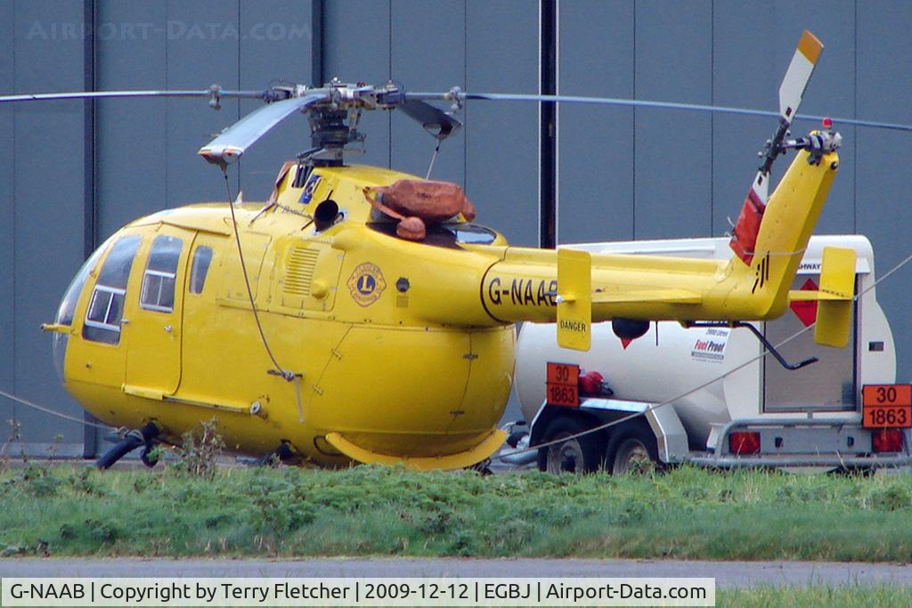 G-NAAB, 1979 MBB Bo.105DBS-4 C/N S.416, Bolkow Bo105 at Staverton