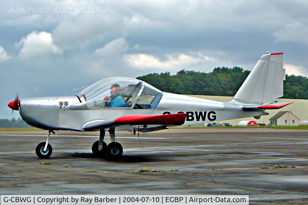 G-CBWG, 2002 Aerotechnik EV-97A Eurostar C/N PFA 315-13918, Evektor EV-97A Eurostar [PFA 315-13918] Kemble~G 10/07/2004. Seen at the PFA Fly in 2004 Kemble UK.