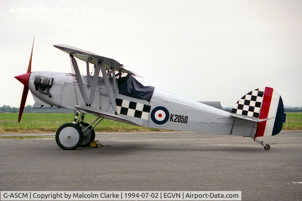 G-ASCM, 1963 Isaacs Fury II C/N PFA 2002/1B, Isaacs Fury 11. As K2050 of the RAF and seen at RAF Brize Norton's Photocall 94.