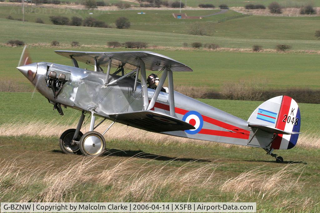 G-BZNW, 2003 Isaacs Fury II C/N PFA 011-13402, Isaacs Fury II at Fishburn Airfield, UK in 2006.