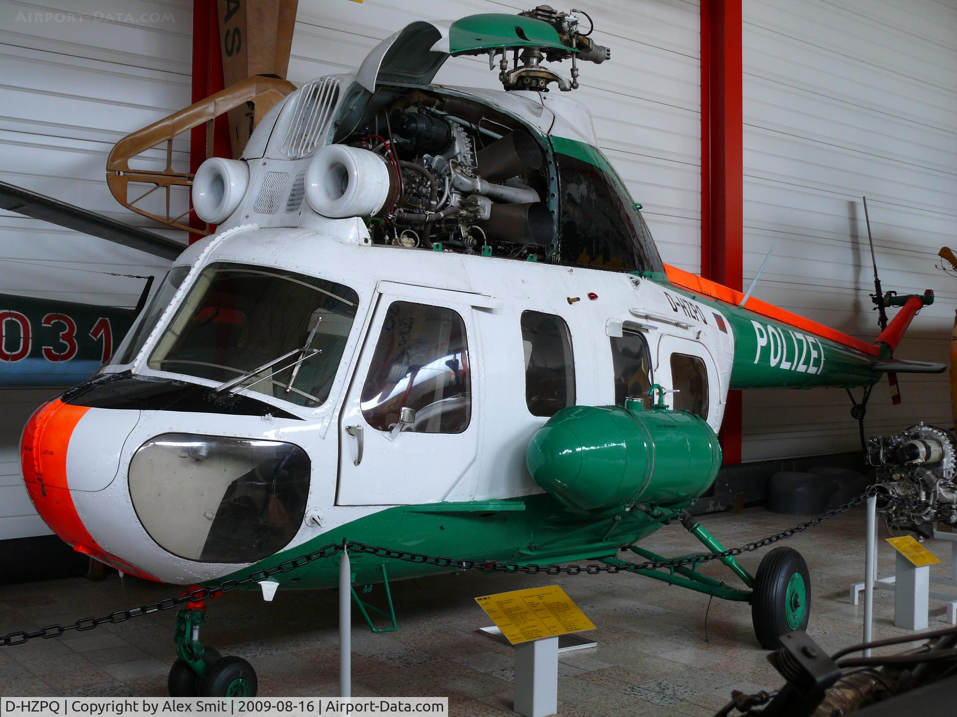 D-HZPQ, Mil (PZL-Swidnik) Mi-2 C/N 562945063, Mil Mi2 Hoplite D-HZPQ Polizei in teh Hermerskeil Museum Flugausstellung Junior