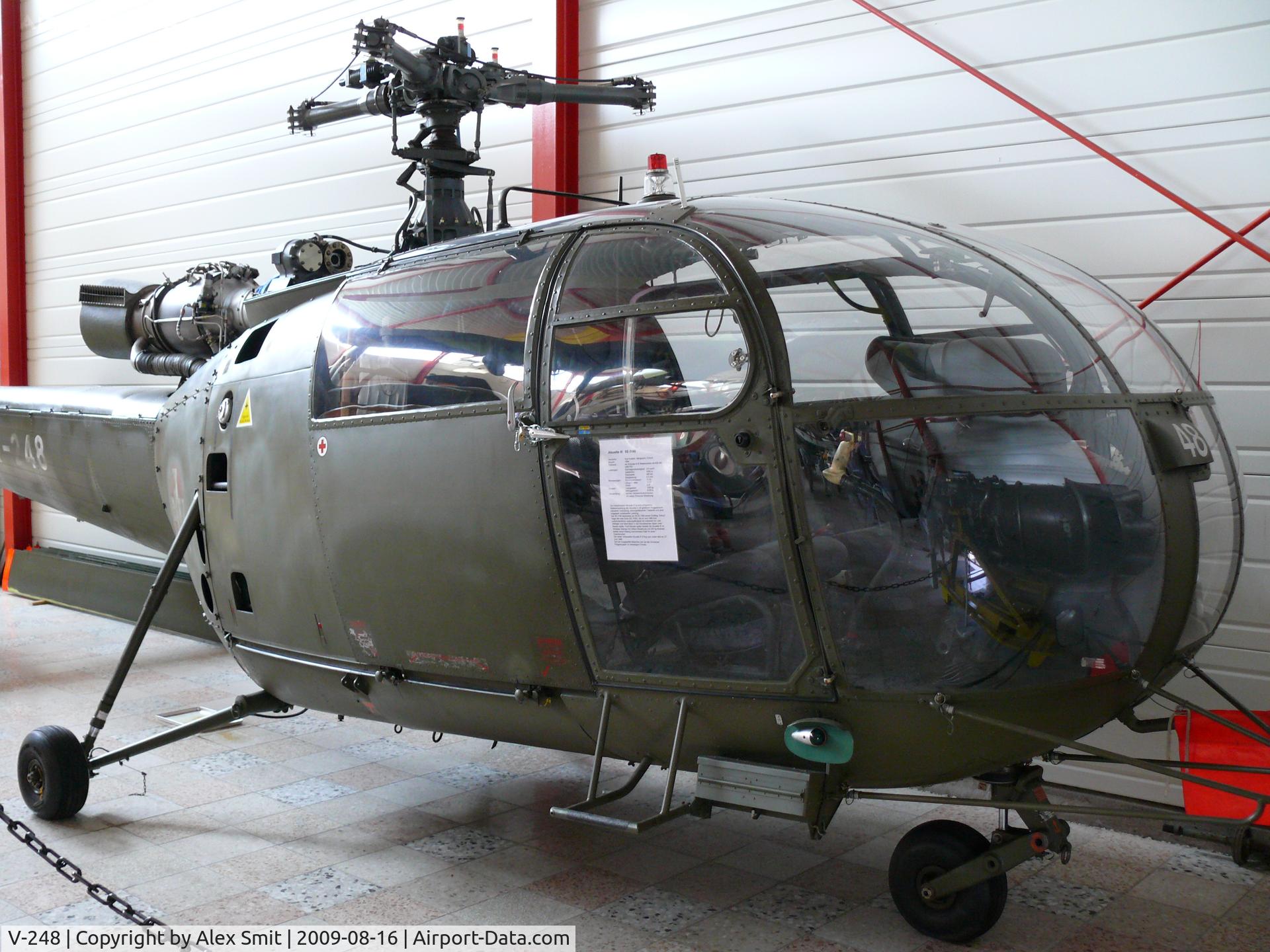 V-248, Aérospatiale SA-316B Alouette III C/N 1070, Sud Aviation Sa316B Alouette III V-248 Swiss Air Force in the Hermerskeil Museum Flugausstellung Junior
