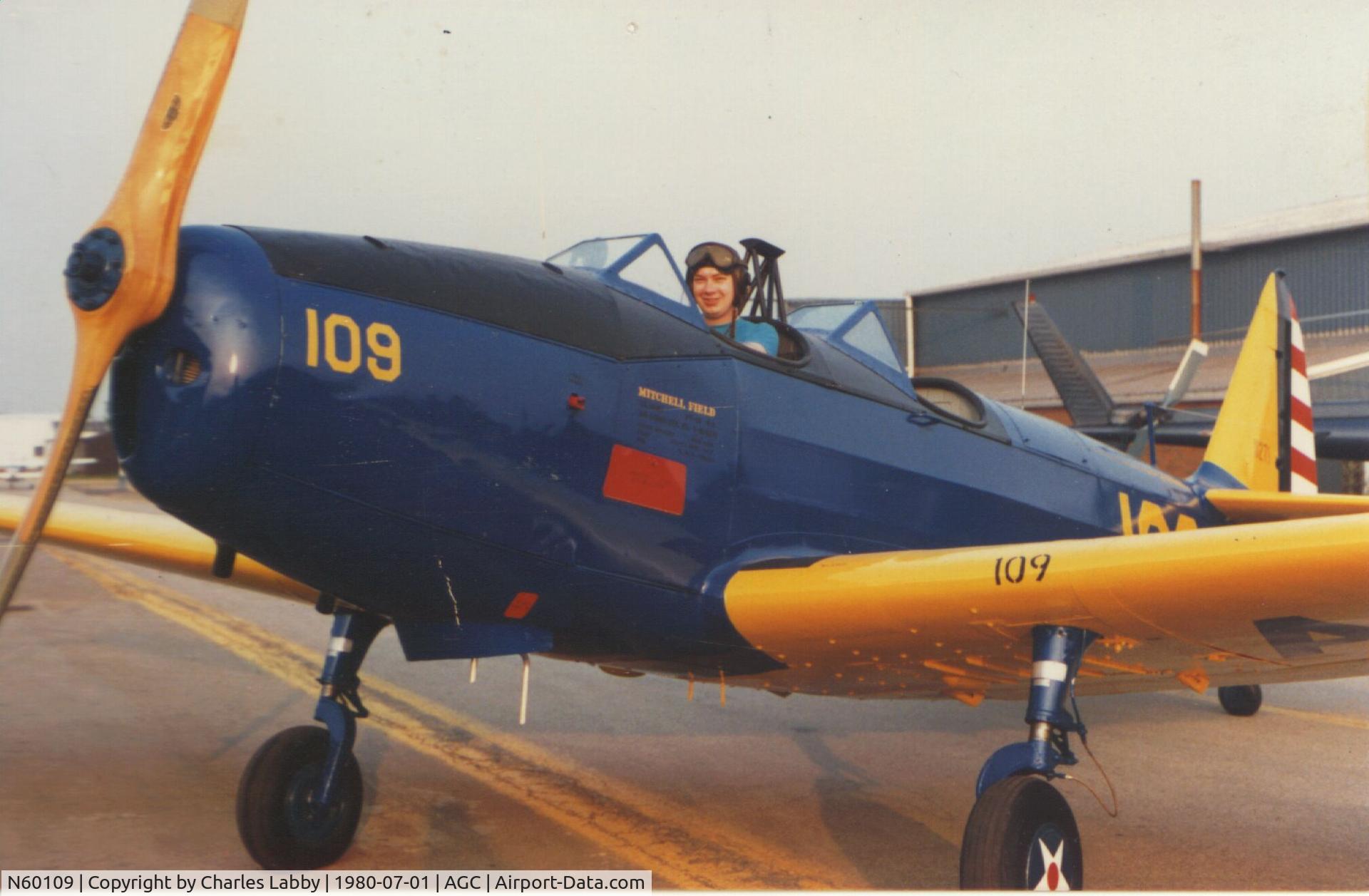 N60109, 1941 Fairchild M-62A C/N T41-1271, Charles Labby owned the plane at the time and this was one of his sons in the seat
