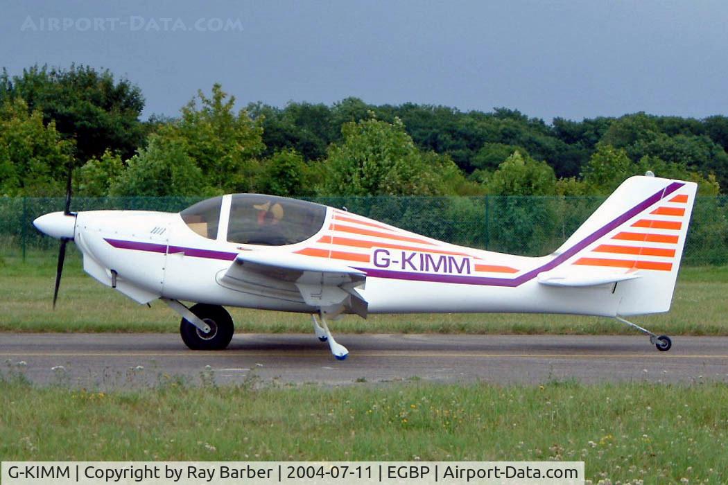 G-KIMM, 2001 Europa XS Monowheel C/N PFA 247-13404, Europa Avn Europa [PFA 247-13404] Kemble~G 11/07/2004. Seen taxiing out for departure.