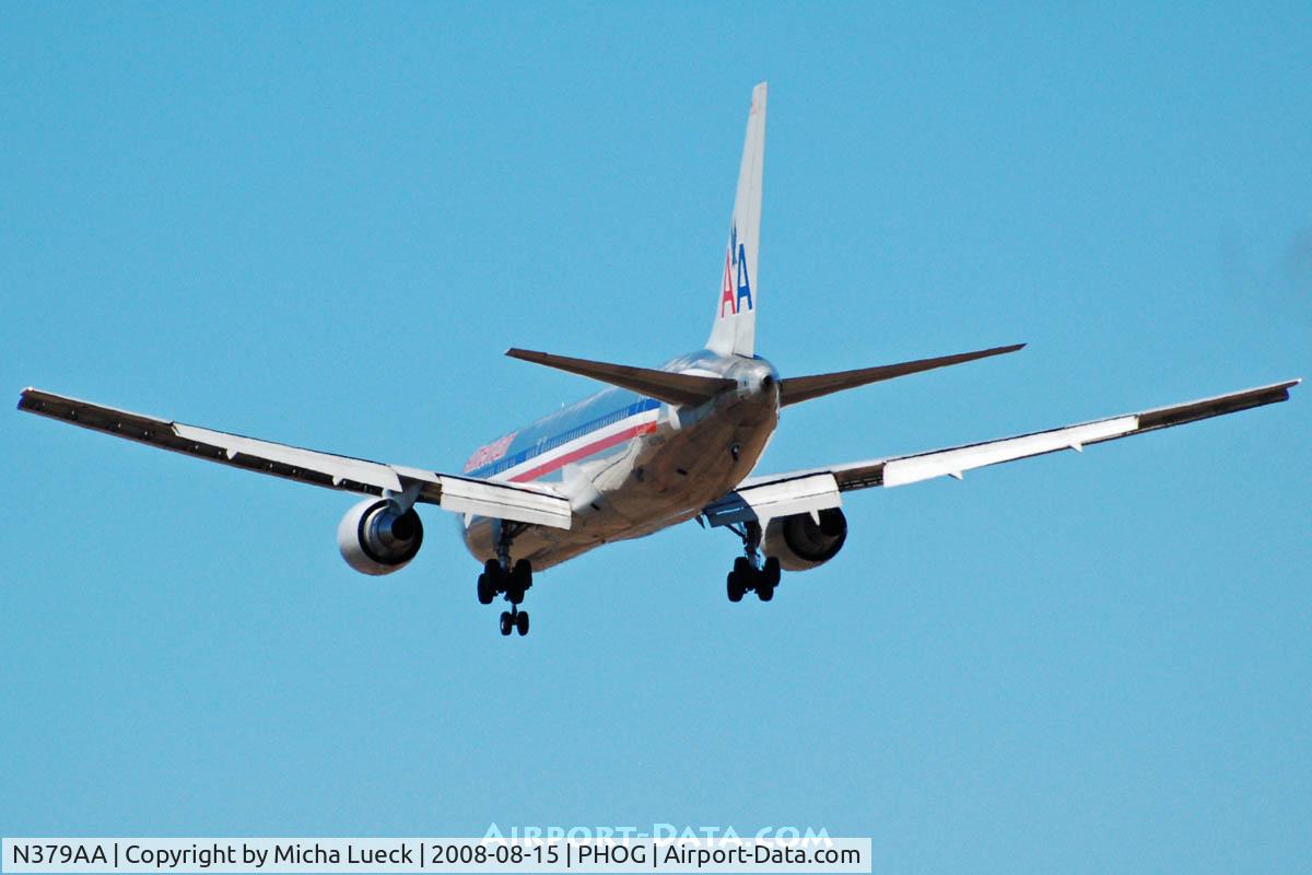 N379AA, 1993 Boeing 767-323/ER C/N 25448, At Maui