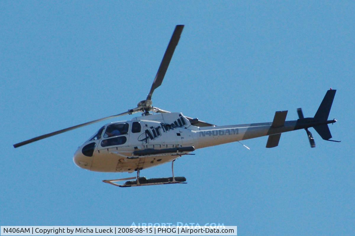 N406AM, 1990 Aerospatiale AS-350BA Ecureuil C/N 2391, At Maui