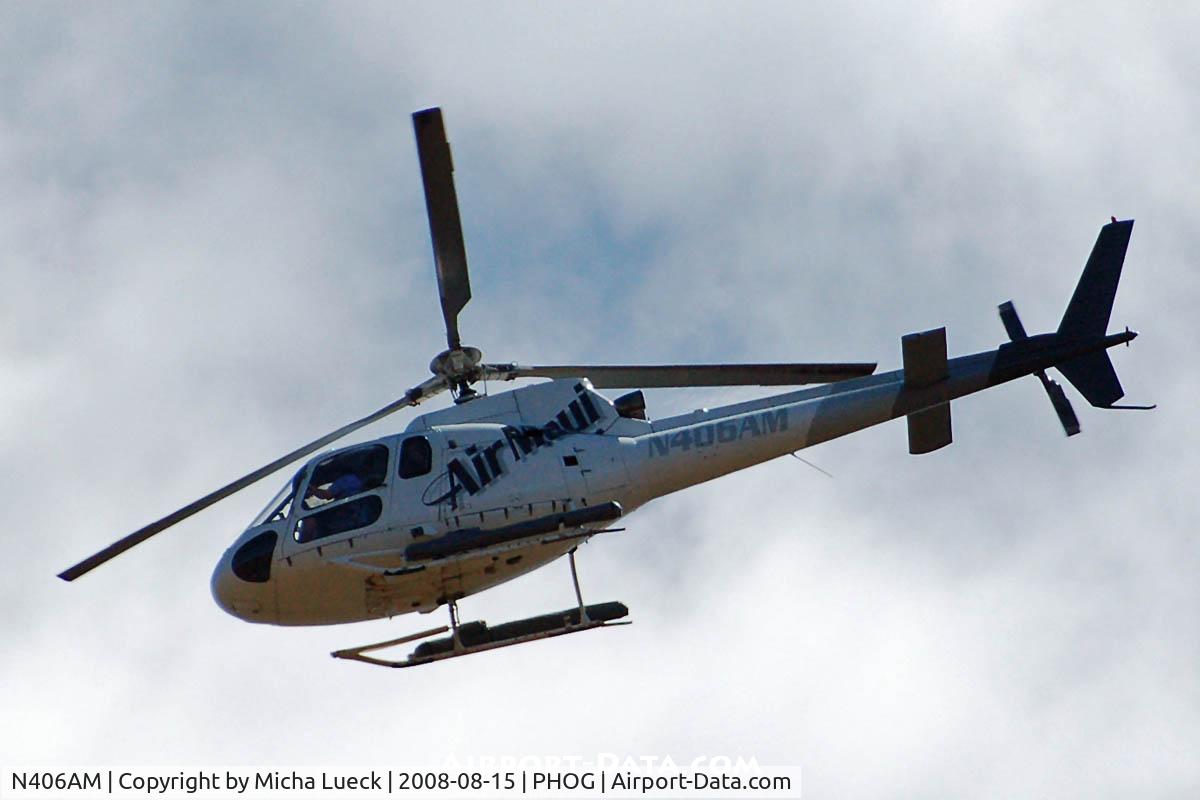 N406AM, 1990 Aerospatiale AS-350BA Ecureuil C/N 2391, At Maui