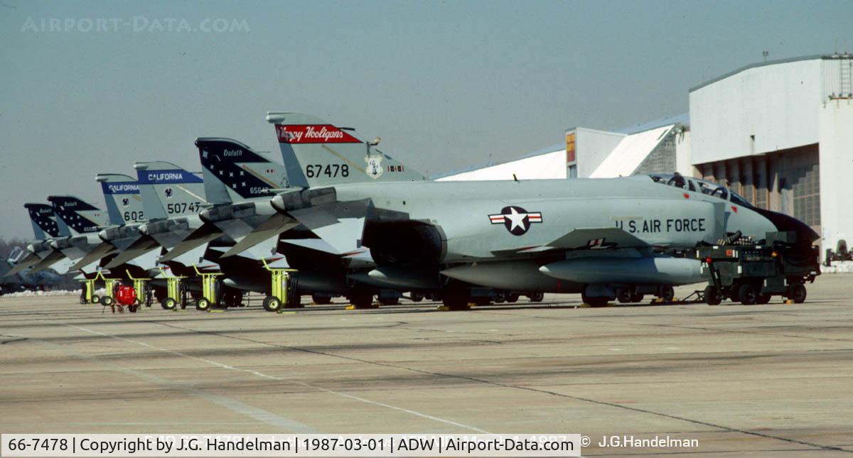 66-7478, 1966 McDonnell F-4D Phantom II C/N 1986, stop over at Andrews